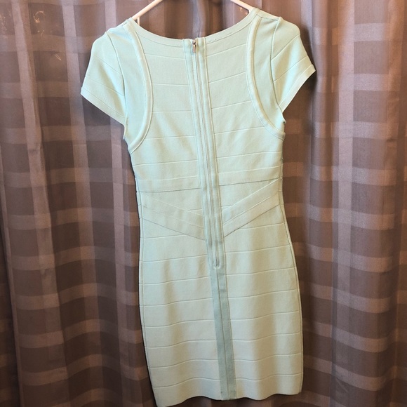 Tiffany blue/teal form fitting Dress - Picture 4 of 5